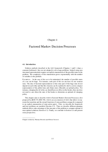 Factored Markov Decision Processes