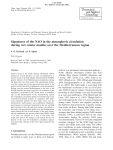 Signatures of the NAO in the atmospheric circulation during wet