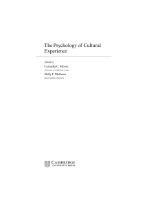 The Psychology of Cultural Experience - Assets