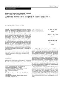 Sulfonates: novel electron acceptors in