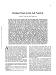 Residual Strain in Rat Left Ventricle