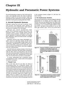 Chapter IX Hydraulic and Pneumatic Power Systems