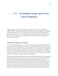 CHAPTER 1 2 Aristotelian Logic and Venn- Euler Diagrams