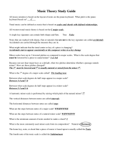 Music Theory answers