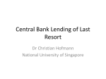 Central Bank Lending of Last Resort