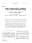 Temporal offset in oceanic production and