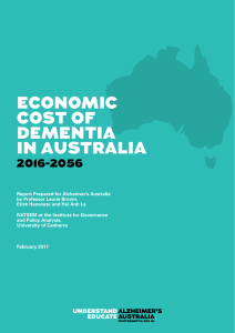 economic cost of dementia in australia