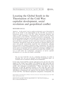 Locating the Global South in the Theorisation of the Cold War