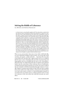 Solving the Riddle of Coherence