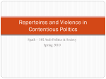 Repertoires and Violence in Contentious Politics