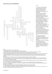 Immune System Crossword PARA3002