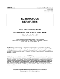 eczematous dermatitis