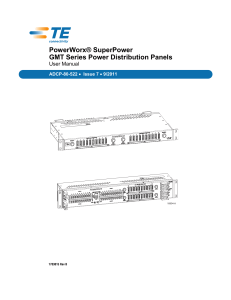 PowerWorx SuperPower GMT Series Power Distribution Panels
