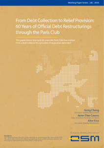 From Debt Collection to Relief Provision: 60 Years of Official Debt