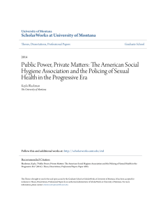 The American Social Hygiene Association and the Policing of