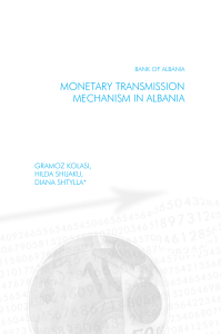 monetary transmission mechanism in albania