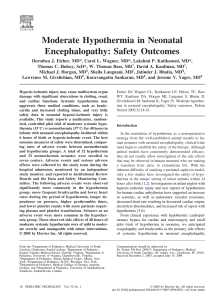 Moderate Hypothermia in Neonatal Encephalopathy: Safety Outcomes