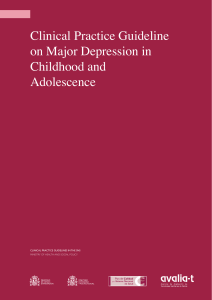 Clinical Practice Guideline on Major Depression in Childhood
