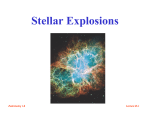 Stellar Explosions