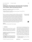 Purification and proteomic characterization of plastids from Brassica