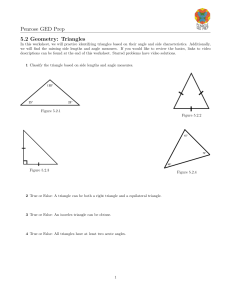 Penrose GED Prep 5.2 Geometry: Triangles