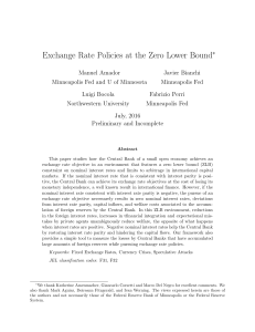 Exchange Rate Policies at the Zero Lower Bound