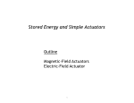 Stored energy and magnetic actuators
