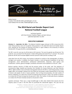 The 2014 Racial and Gender Report Card: National Football League