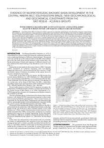 evidence of neoproterozoic backarc basin development in the