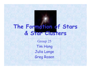 UCSD Students` Presentation on Star Formation