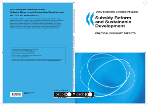 OECD Sustainable Development Studies : Subsidy Reform