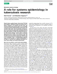 A role for systems epidemiology in tuberculosis research