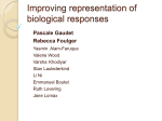 Improving representation of biological responses