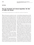 The gut microbiota and immune-regulation: the fate of