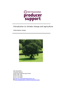 Introduction to climate change and agriculture