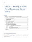 Chapter 11 Density of States, Fermi Energy and Energy Bands