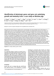 Identification of pleiotropic genes and gene sets underlying growth
