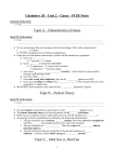 Chemistry 20 – Unit 2 – Gases – FITB Notes Topic A