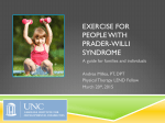 exercise for people with prader-willi syndrome