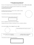 Circular Motion and Gravitation Notes 1 – Centripetal Acceleration