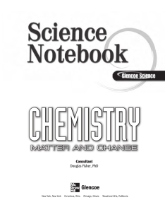 Chemistry Science Notebook: Student Edition