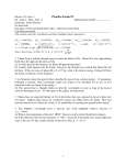 Practice Exam 4 - BYU Physics and Astronomy