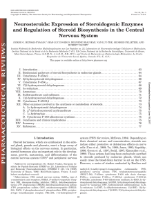 Neurosteroids: Expression of Steroidogenic Enzymes and