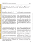 Desensitization of Cannabinoid-Mediated Presynaptic Inhibition of
