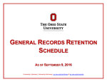 OSU General Records Retention Schedule - OSU Libraries