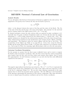 Kepler Orbits for Binary Systems