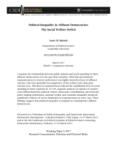 Political Inequality in Affluent Democracies