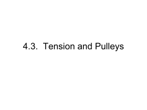 4.3. Tension and Pulleys