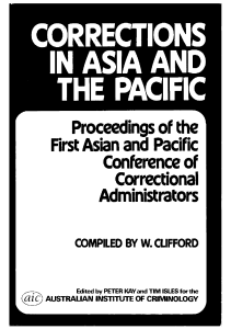 Corrections in Asia and the Pacific - Australian Institute of Criminology