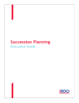 Planning, Succession Planning Discussion Guide
